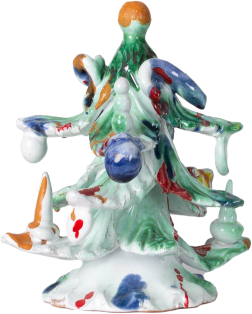 Ceramic Decorated Holiday Tree, Large