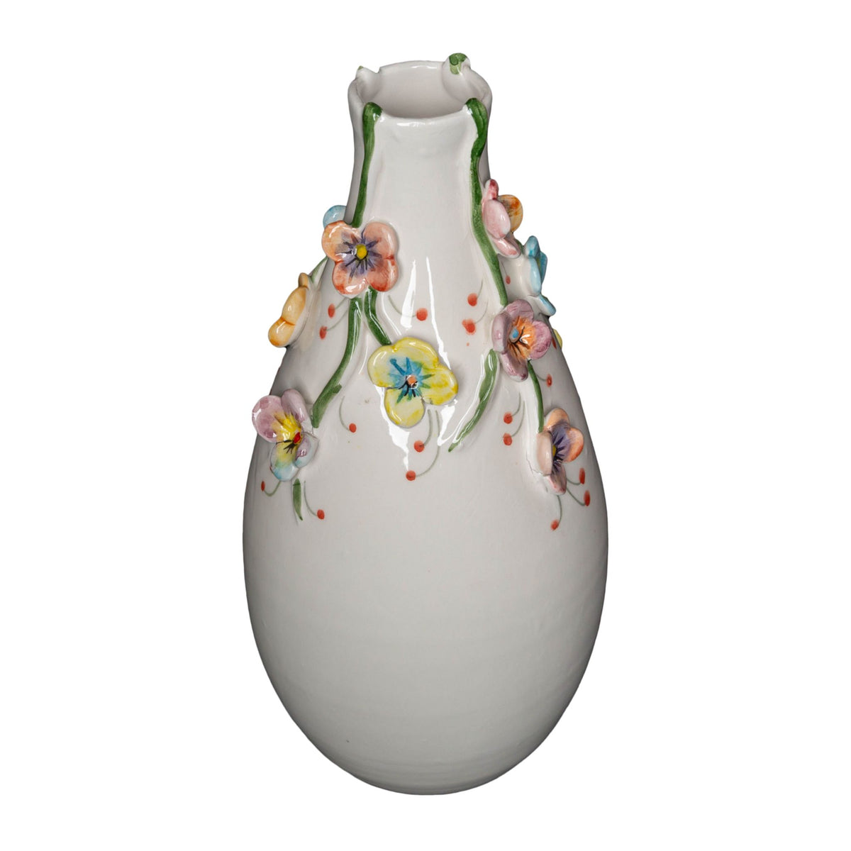 Colorful Flower Vase with Multi-Colored Small Flowers