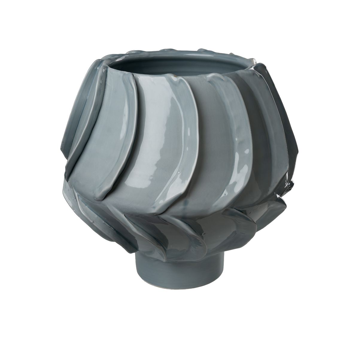 Light Blue Footed Cachepot