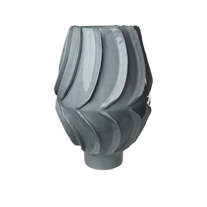 Light Blue Footed Vase