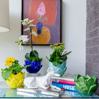 Aqua Artichoke Cachepot