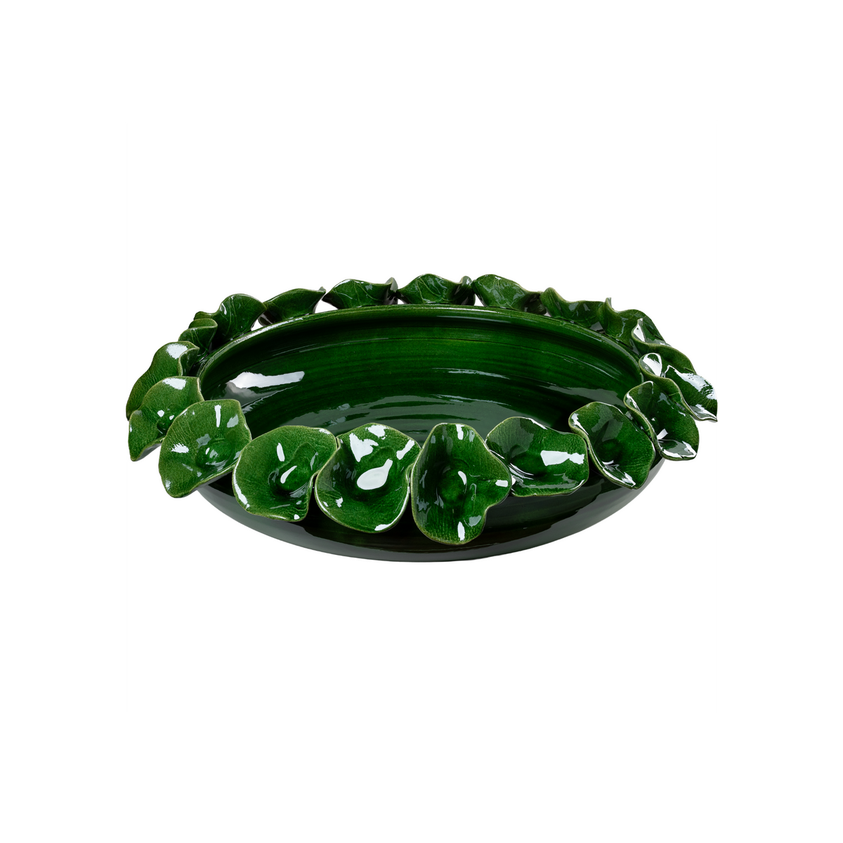 Bowl with Petals, Green