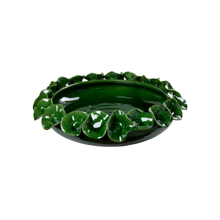 Bowl with Petals, Green