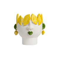 Studio Z Cachepot, Small Head with Lemons
