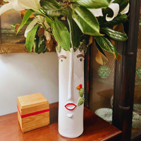 Studio Z, Tall Vase with Cactus