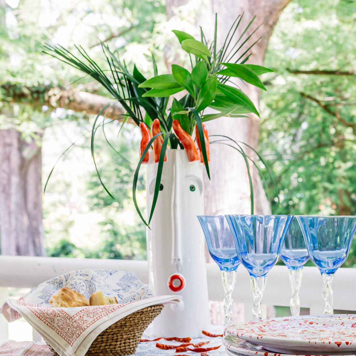 Studio Z, Tall Vase with Peppers