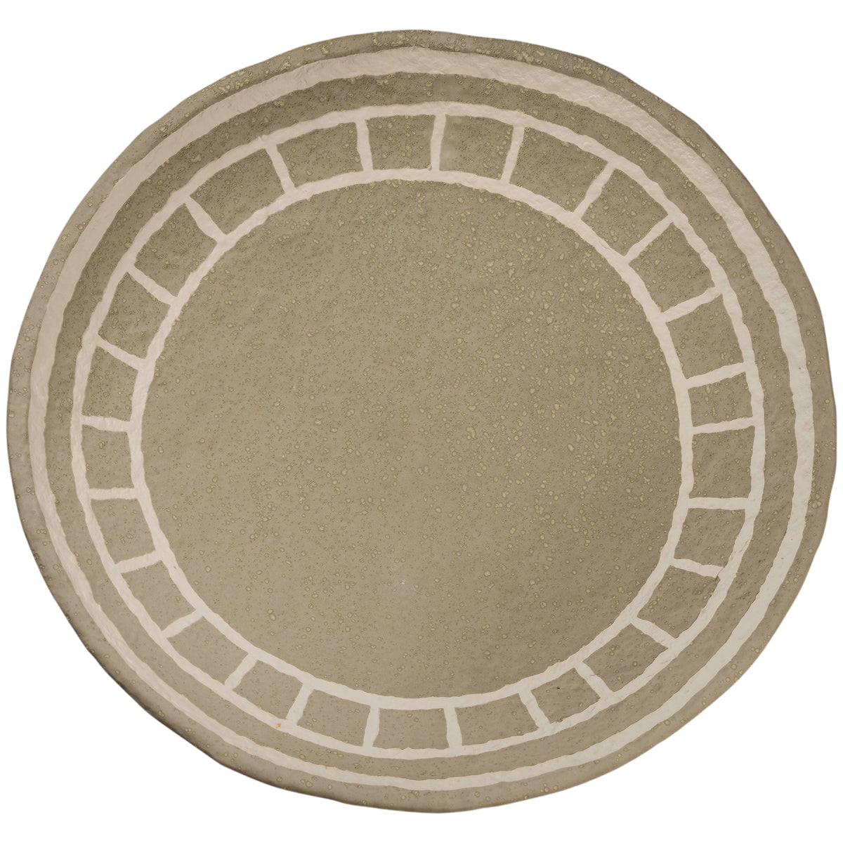 Plate, Miranda Sand & White