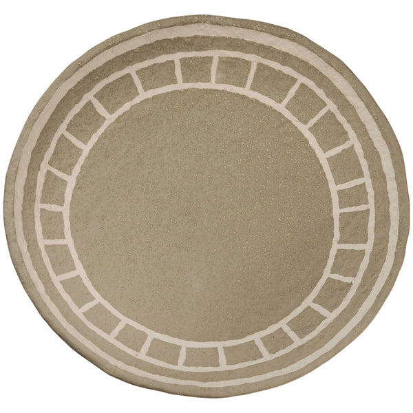 Plate, Miranda Sand & White