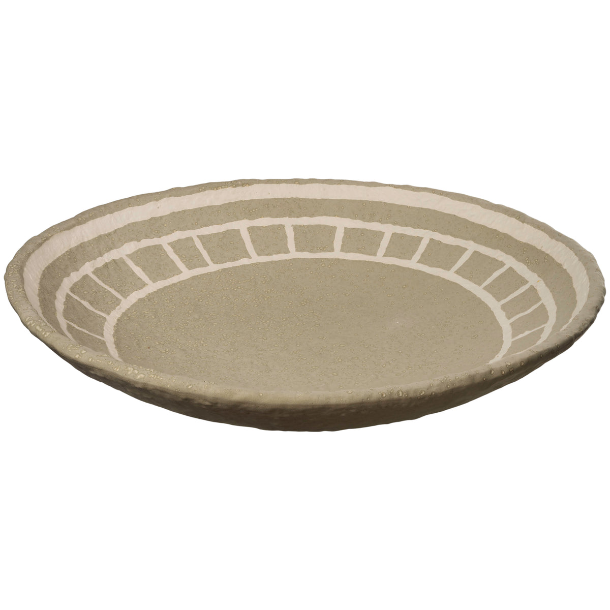 Plate, Miranda Sand & White