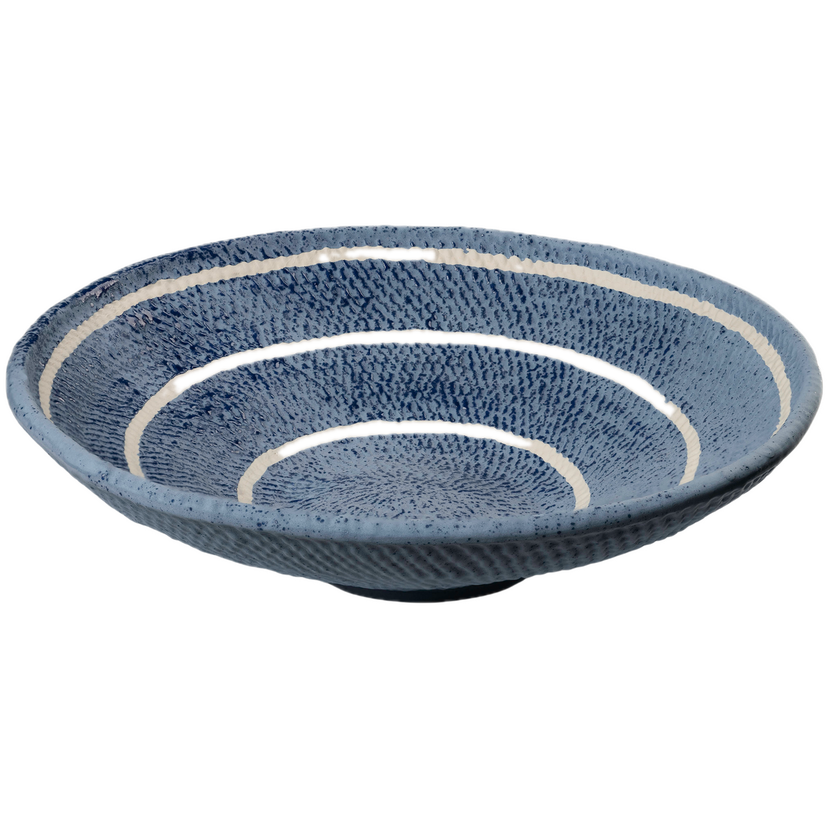 Plate, Blue Organic Basket