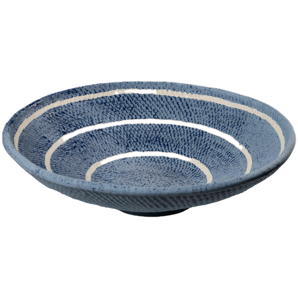 Plate, Blue Organic Basket