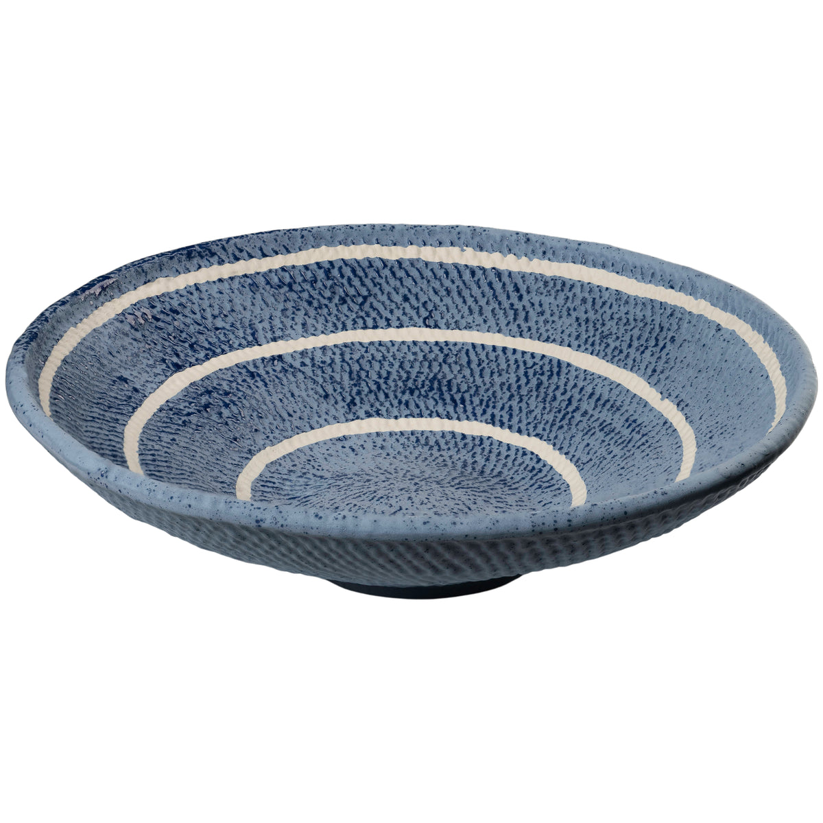 Plate, Blue Organic Basket