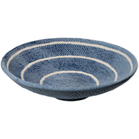 Plate, Blue Organic Basket