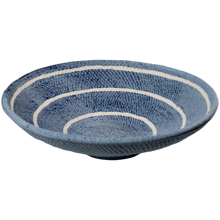 Plate, Blue Organic Basket