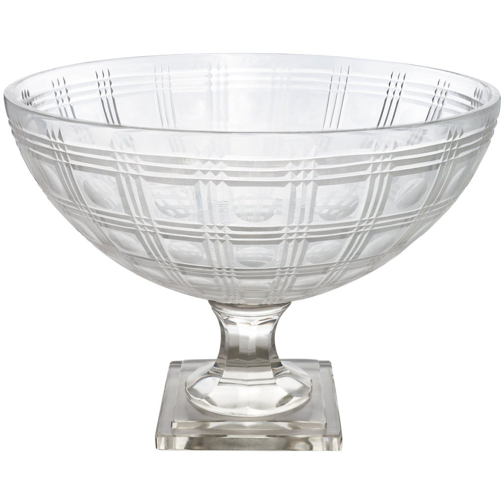 Abigails Pam Clear Dimpled Bowl with Wavy Top, Small main image 1