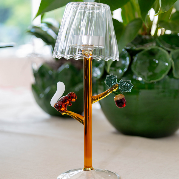 Firefly Tealight with Squirrel & Acorn