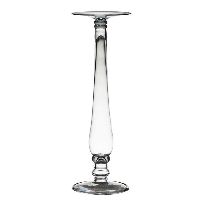 164167 Abigails Wholesale Home Décor Glassware Candlestick and Votives Bonaparte Pillar Small Bonaparte