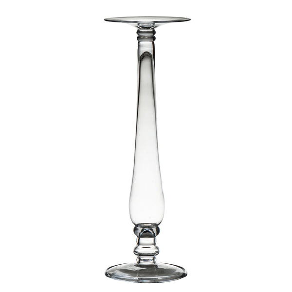 22 Inch Decorative Short Stem Glass Champagne Flute Hurricane Vase