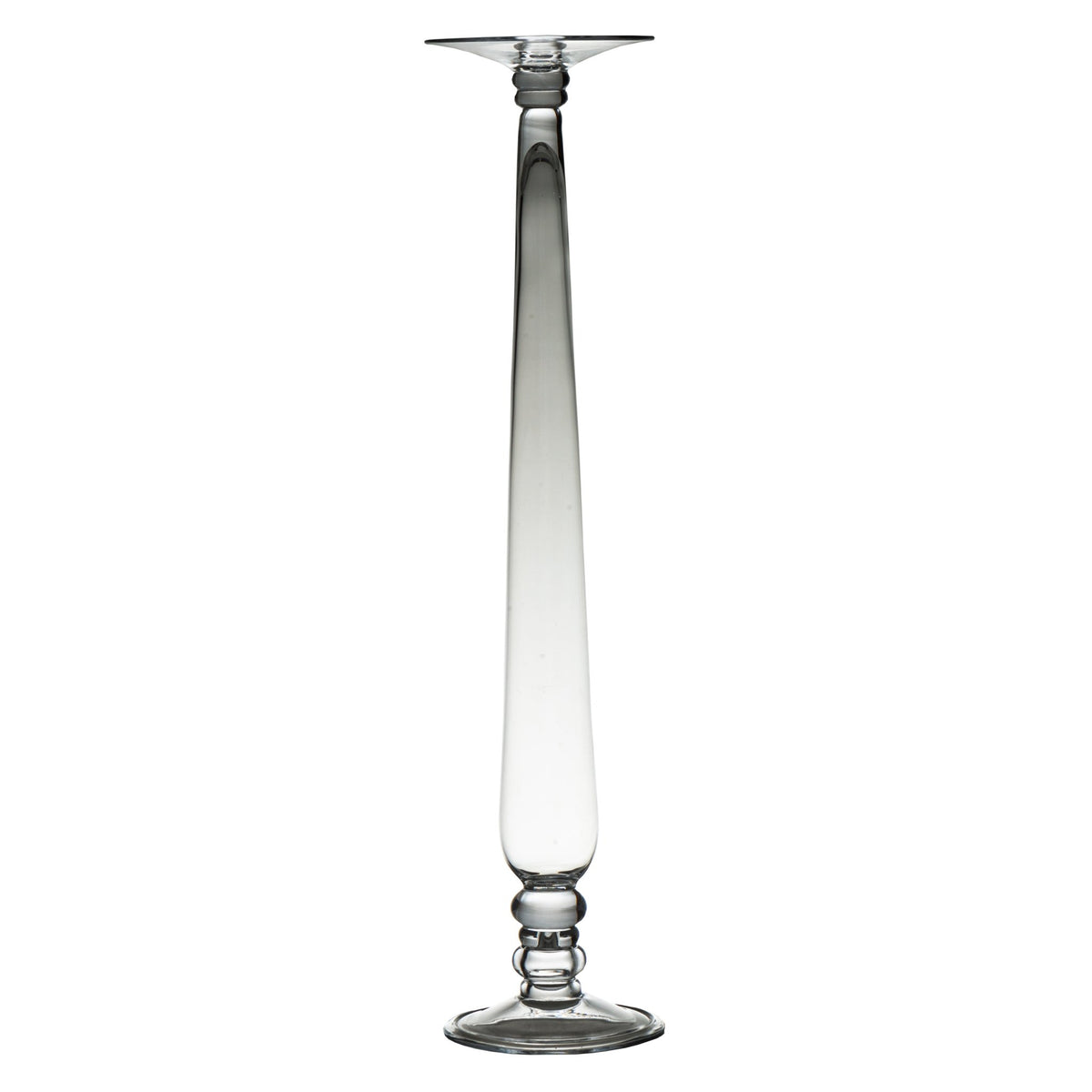 164172 Abigails Wholesale Home Décor Glassware Candlestick and Votives Bonaparte Candlestick Medium Bonaparte