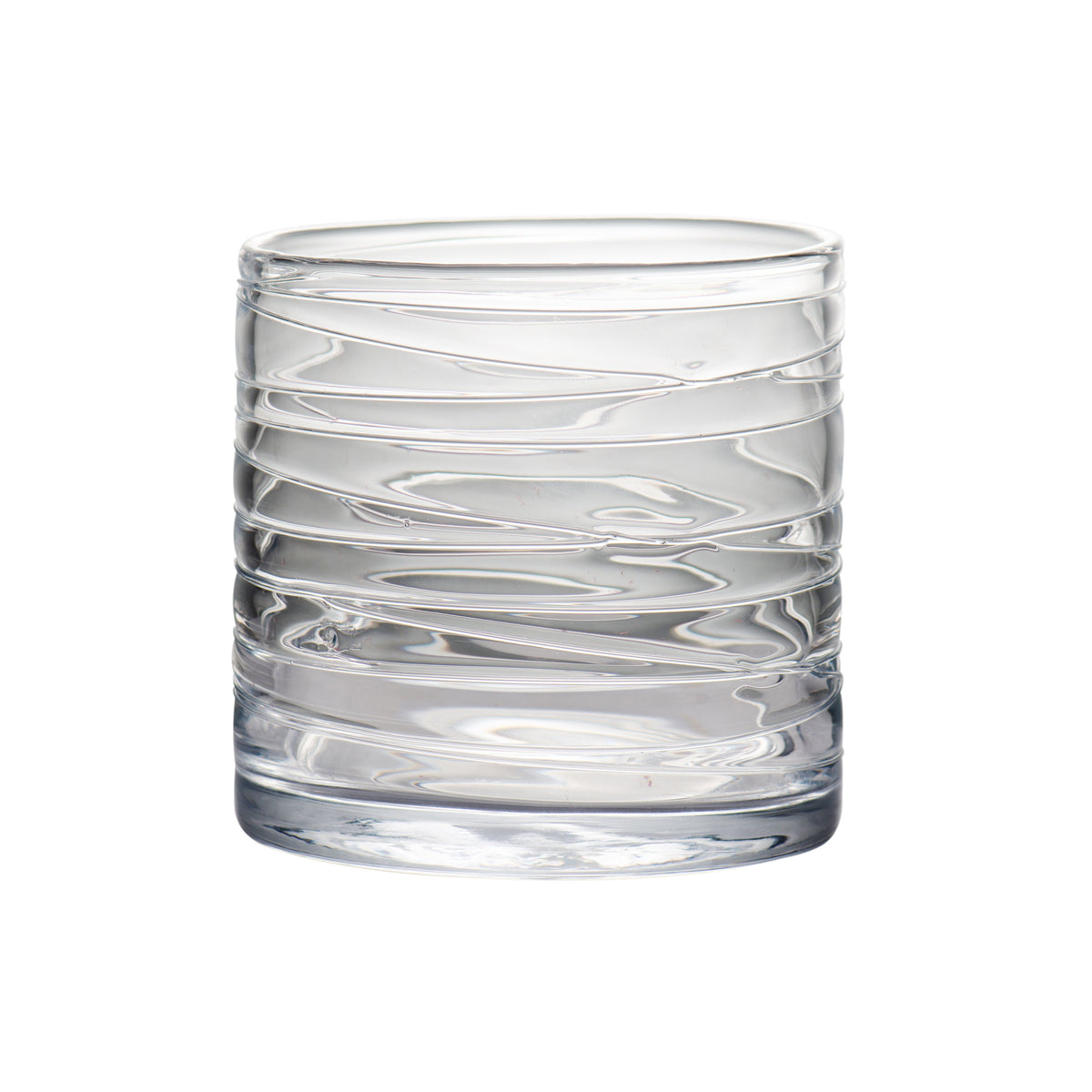 164582 Abigails Wholesale Home Décor Glassware Hurricanes Clear Hurricane with Swirl Medium