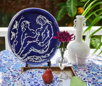 Pablo Round Blue & White Platter