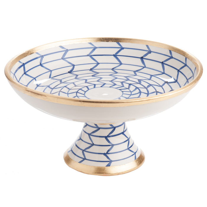 260123 Abigails Wholesale Home Décor Ceramics and Terra Cotta Centerpieces Contempo Collection Decorative Geometric Raised Centerpiece Contempo