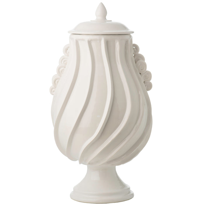 Santa Barbara Urn, Matte White