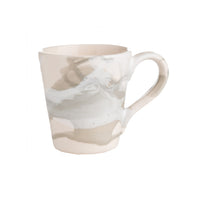 Splash, Ceramic Mug Gray and White, Set of 4