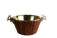 Champagne Cooler w/ Brass Stags Head