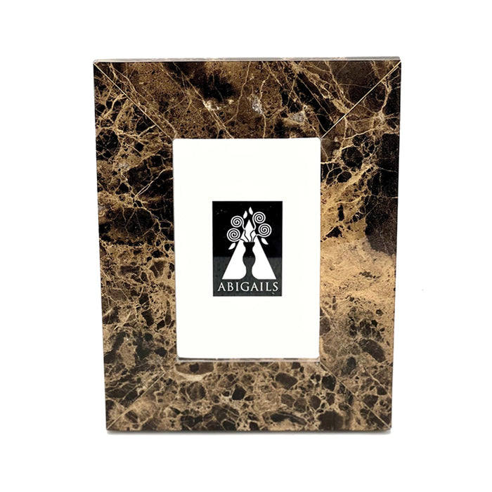 Frame, Brown Marble, 4 X 6