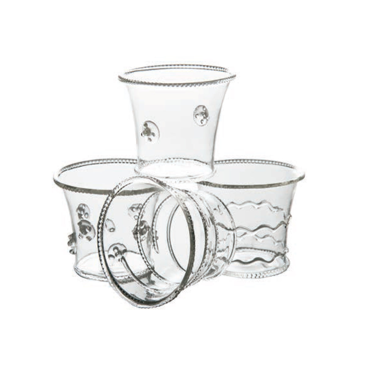 La Boheme Glass Votives, Set of 4