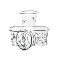 La Boheme Glass Votives, Set of 4