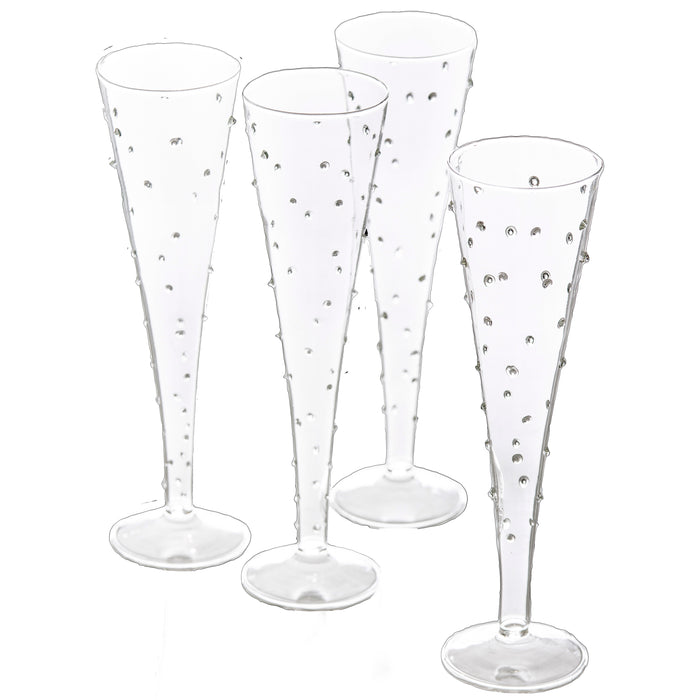La Boheme Flute w/ Small Dots, Set of 4