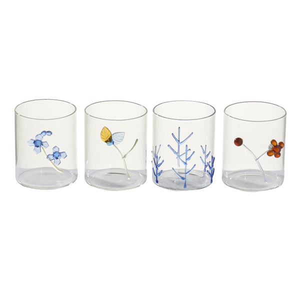 Abigails 4 - Piece 8oz. Glass Drinking Glass Glassware Set