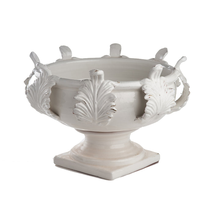 Vinci Centerpiece, Acanthus Leaf Decor, Large