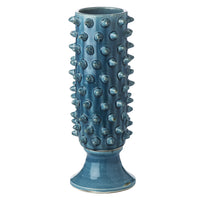 Vinci Pine Cone Turquoise Ceramic Vase