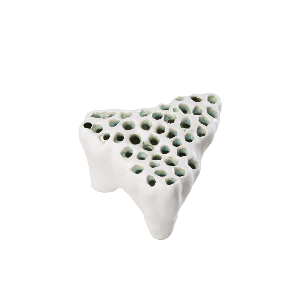 727500 Abigails Wholesale Home Décor Ceramics and Terra Cotta Tulipieres Etna White Stoneware Tulipiere * Etna