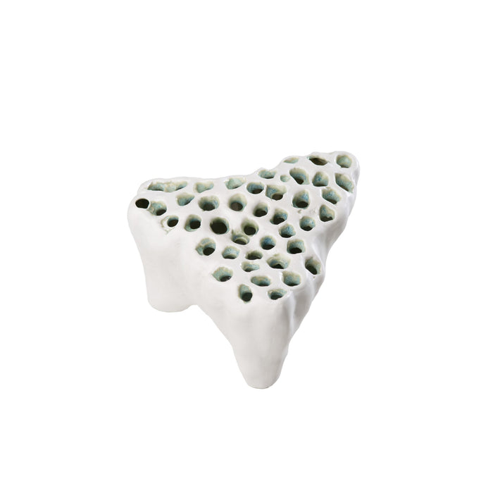 727500 Abigails Wholesale Home Décor Ceramics and Terra Cotta Tulipieres Etna White Stoneware Tulipiere * Etna