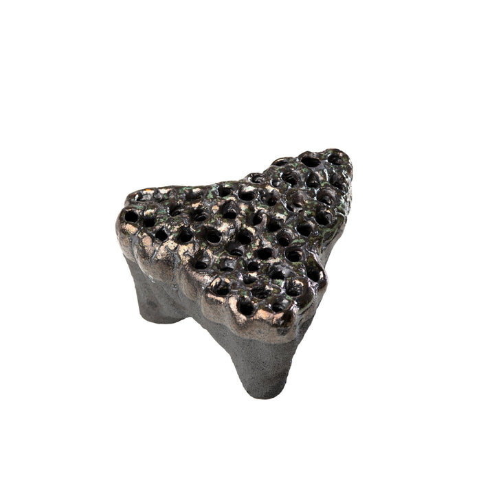 727501 Abigails Wholesale Home Décor Ceramics and Terra Cotta Tulipieres Etna Metallic Stoneware Tulipiere * Etna