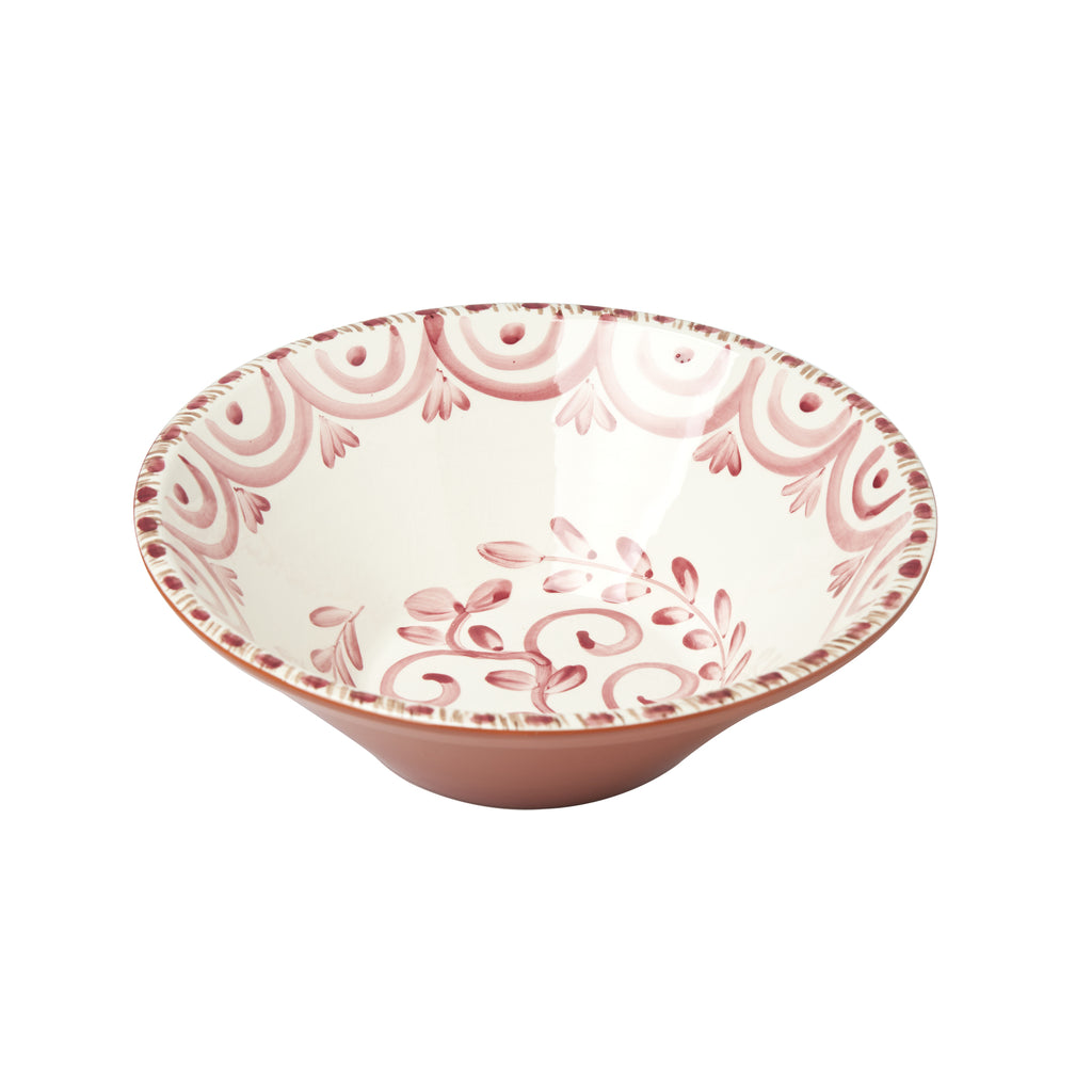 Casa Nuno Medium Pink/White Bowl