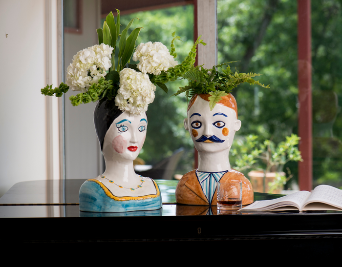 Mr. & Mrs. Head Vases