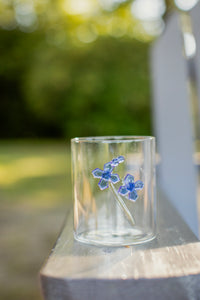 Flowers Cocktail Glasses, Set/4