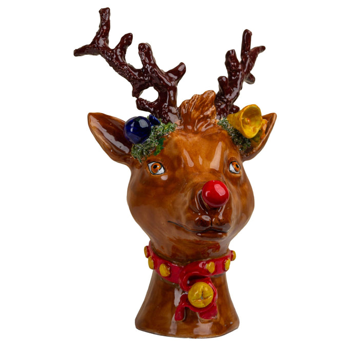 Hanz, Ceramic Reindeer Head Vase