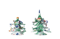 Ceramic Decorated Holiday Tree, Small