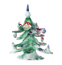 Ceramic Decorated Holiday Tree, Medium