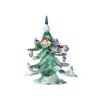 Ceramic Decorated Holiday Tree, Medium