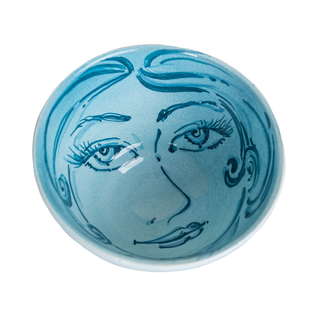 Portrait Bowl, Medium, Blue Woman