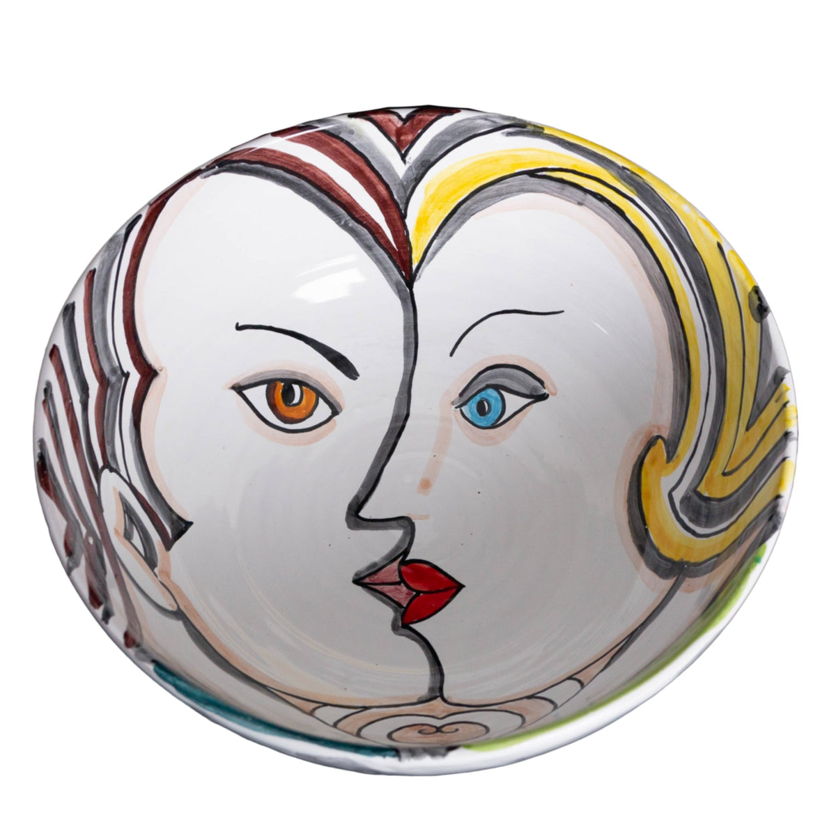 Portrait Bowl, Large, Two Face