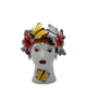 Small Ceramic Head Vase, Butterflies