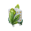 Garden Party Cachepot with Green Leaves